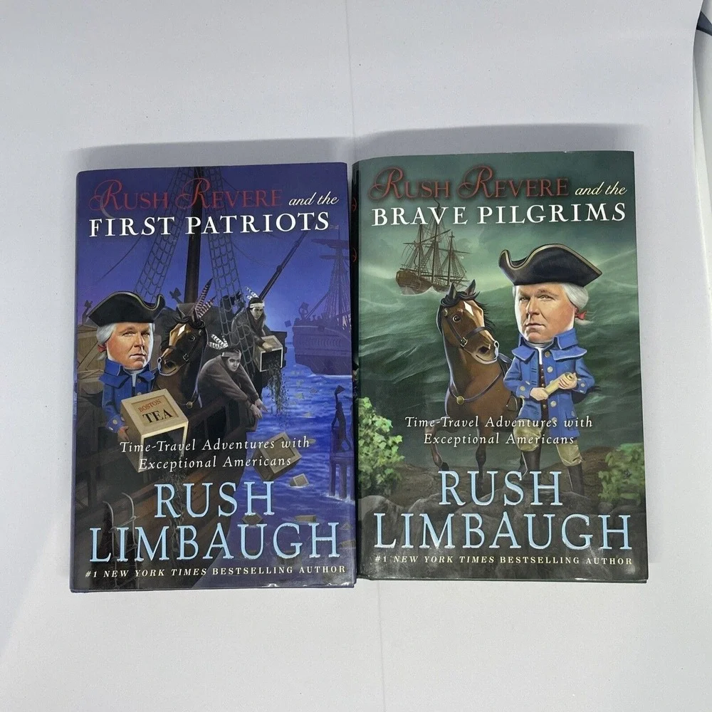 Rush Limbaugh Rush Revere Book Lot Brave Pilgrims First Patriots Hardcover Set